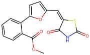 Methyl (Z)-2-(5-((2,4-dioxothiazolidin-5-ylidene)methyl)furan-2-yl)benzoate