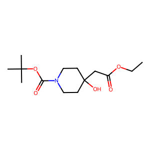tert-Butyl 4-(2-ethoxy-2-oxoethyl)-4-hydroxypiperidine-1-carboxylate