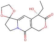 (S)-4-Ethyl-4-hydroxy-1,4,7,8-tetrahydro-3H,10H-spiro[pyrano[3,4-f]indolizine-6,2'-[1,3]dioxolane]…