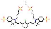 Sodium 2-(2-(2-chloro-3-(2-(3,3-dimethyl-5-sulfonato-1-(4-sulfonatobutyl)indolin-2-ylidene)ethylid…