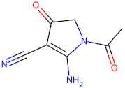1-Acetyl-2-amino-4,5-dihydro-4-oxo-1H-pyrrole-3-carbonitrile