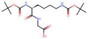 (S)-2-(2,6-Bis((tert-butoxycarbonyl)amino)hexanamido)acetic acid