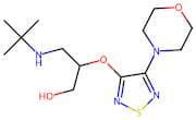 3-(tert-Butylamino)-2-((4-morpholino-1,2,5-thiadiazol-3-yl)oxy)propan-1-ol