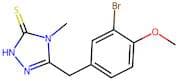 5-(3-Bromo-4-methoxybenzyl)-4-methyl-2,4-dihydro-3H-1,2,4-triazole-3-thione