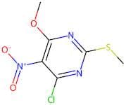 4-Chloro-6-methoxy-2-(methylthio)-5-nitropyrimidine