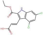 3-(4,6-Dichloro-2-(ethoxycarbonyl)-1H-indol-3-yl)acrylic acid