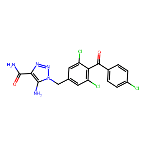 5-Amino-1-(3,5-dichloro-4-(4-chlorobenzoyl)benzyl)-1H-1,2,3-triazole-4-carboxamide