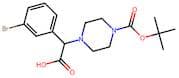 2-(3-Bromophenyl)-2-(4-(tert-butoxycarbonyl)piperazin-1-yl)acetic acid