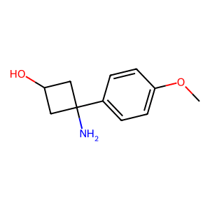 3-Amino-3-(4-methoxyphenyl)cyclobutan-1-ol