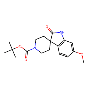 tert-Butyl 6-methoxy-2-oxospiro[indoline-3,4'-piperidine]-1'-carboxylate