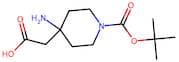 2-(4-Amino-1-(tert-butoxycarbonyl)piperidin-4-yl)acetic acid