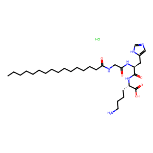 (S)-2-((S)-3-(1H-Imidazol-5-yl)-2-(2-palmitamidoacetamido)propanamido)-6-aminohexanoic acid hydroc…