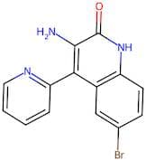 3-Amino-6-bromo-4-(pyridin-2-yl)quinolin-2(1H)-one