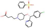 4-{4-[(R)-(4-chlorophenyl)(pyridin-2-yl)methoxy]piperidin-1-yl}butanoic acid benzenesulfonate