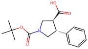 (3S,4R)-1-(tert-Butoxycarbonyl)-4-phenylpyrrolidine-3-carboxylic acid