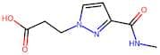 3-(3-(Methylcarbamoyl)-1H-pyrazol-1-yl)propanoic acid