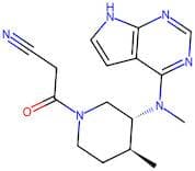 3-((3R,4S)-4-Methyl-3-(methyl(7H-pyrrolo[2,3-d]pyrimidin-4-yl)amino)piperidin-1-yl)-3-oxopropaneni…