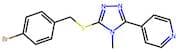 4-(5-((4-Bromobenzyl)thio)-4-methyl-4H-1,2,4-triazol-3-yl)pyridine
