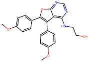 2-((5,6-Bis(4-methoxyphenyl)furo[2,3-d]pyrimidin-4-yl)amino)ethan-1-ol