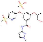 (S)-3-((6-(Ethylsulfonyl)pyridin-3-yl)oxy)-5-((1-hydroxypropan-2-yl)oxy)-N-(1-methyl-1H-pyrazol-3-…