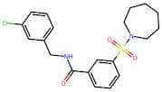 3-(Azepan-1-ylsulfonyl)-N-(3-chlorobenzyl)benzamide