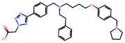 2-(5-(4-((Phenethyl(4-(4-(pyrrolidin-1-ylmethyl)phenoxy)butyl)amino)methyl)phenyl)-2H-tetrazol-2-y…