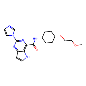 2-(1H-Imidazol-1-yl)-N-(cis-4-(2-methoxyethoxy)cyclohexyl)-5H-pyrrolo[3,2-d]pyrimidine-4-carboxami…