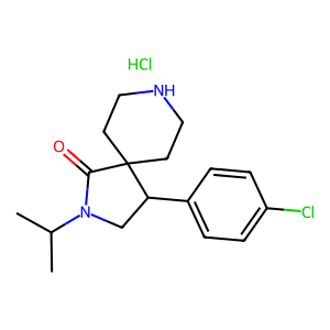 4-(4-Chlorophenyl)-2-isopropyl-2,8-diazaspiro[4.5]decan-1-one hydrochloride