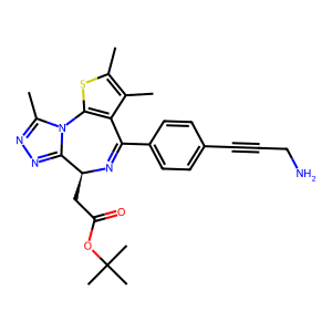 (S)-tert-Butyl 2-(4-(4-(3-aminoprop-1-yn-1-yl)phenyl)-2,3,9-trimethyl-6H-thieno[3,2-f][1,2,4]triaz…
