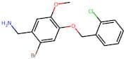 (2-Bromo-4-((2-chlorobenzyl)oxy)-5-methoxyphenyl)methanamine