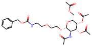 (2R,3R,4R,5R,6R)-5-Acetamido-2-(acetoxymethyl)-6-(2-(2-(((benzyloxy)carbonyl)amino)ethoxy)ethoxy)t…