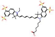 2-(7-(3-(5-Carboxypentyl)-1,1-dimethyl-6,8-disulfo-1,3-dihydro-2H-benzo[e]indol-2-ylidene)hepta-1,…