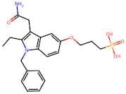 (3-((3-(2-Amino-2-oxoethyl)-1-benzyl-2-ethyl-1H-indol-5-yl)oxy)propyl)phosphonic acid