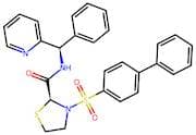 (S)-3-([1,1'-Biphenyl]-4-ylsulfonyl)-N-((R)-phenyl(pyridin-2-yl)methyl)thiazolidine-2-carboxamide