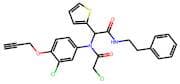 2-Chloro-N-(3-chloro-4-(prop-2-yn-1-yloxy)phenyl)-N-(2-oxo-2-(phenethylamino)-1-(thiophen-2-yl)eth…