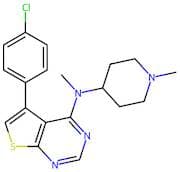 5-(4-Chlorophenyl)-N-methyl-N-(1-methylpiperidin-4-yl)thieno[2,3-d]pyrimidin-4-amine