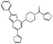 (4-(5-(Furan-2-yl)-2-phenylpyrazolo[1,5-a]pyrimidin-7-yl)piperazin-1-yl)(furan-3-yl)methanone