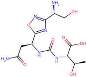(2S,3R)-2-(3-((S)-3-Amino-1-(3-((R)-1-amino-2-hydroxyethyl)-1,2,4-oxadiazol-5-yl)-3-oxopropyl)urei…