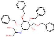 2-(((1S,2S,3R,4S,5S)-2,3,4-Tris(benzyloxy)-5-((benzyloxy)methyl)-5-hydroxycyclohexyl)amino)propane…