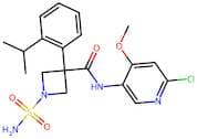 N-(6-Chloro-4-methoxypyridin-3-yl)-3-(2-isopropylphenyl)-1-sulfamoylazetidine-3-carboxamide