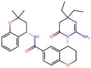 (R)-4-(2-Amino-4,4-diethyl-6-oxo-5,6-dihydropyrimidin-1(4H)-yl)-N-((S)-2,2-dimethylchroman-4-yl)ch…
