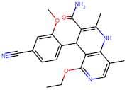 4-(4-Cyano-2-methoxyphenyl)-5-ethoxy-2,8-dimethyl-1,4-dihydro-1,6-naphthyridine-3-carboxamide