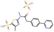 N-Methyl-N-(4-methyl-5-sulfamoylthiazol-2-yl)-2-(4-(pyridin-2-yl)phenyl)acetamide methanesulfonate