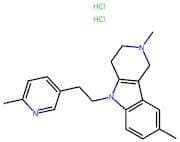 2,8-Dimethyl-5-(2-(6-methylpyridin-3-yl)ethyl)-2,3,4,5-tetrahydro-1H-pyrido[4,3-b]indole dihydroch…