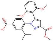 4-(5-(2,6-Dimethoxyphenyl)-3-(methoxycarbonyl)-1H-pyrazol-1-yl)-3-isopropylbenzoic acid