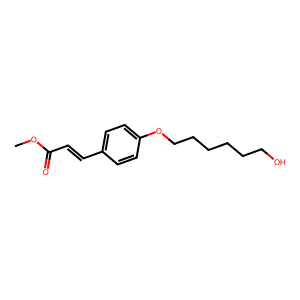 Methyl-3-(4-((6-hydroxyhexyl)oxy)phenyl)acrylate