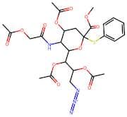 Methyl (Phenyl 5-Acetoxyacetamido-4,7,8-tri-O-acetyl-9-azido-3,5,9-trideoxy-2-thio-D-glycero-β-D-g…