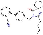 2-Butyl-3-[[2'-cyano-[1,1'-biphenyl]-4-yl]methyl]-1,3-diazaspiro[4,4]non-1-en-4-one