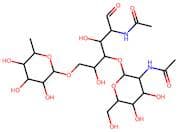 glcNAc β(1-4)[Fuc α(1-6)]glcNAc