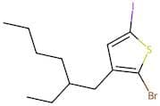 2-Bromo-3-(2-ethylhexyl)-5-iodothiophene (stabilized with Copper chip)